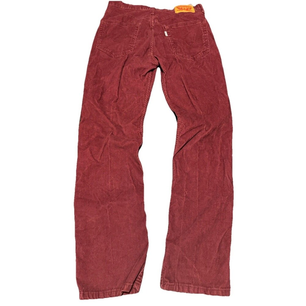 Levi’s 514 Straight Leg Burgundy Maroon Wine Pants Men’s 32x32 Formal Cotton